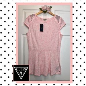 🍹🍃🌹GUESS Los Angeles Pink Top